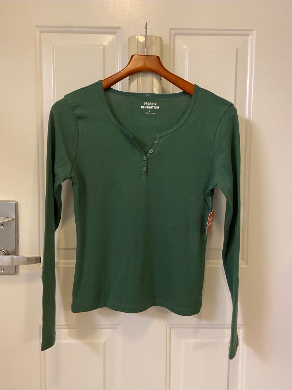 Long-Sleeve Henley Top